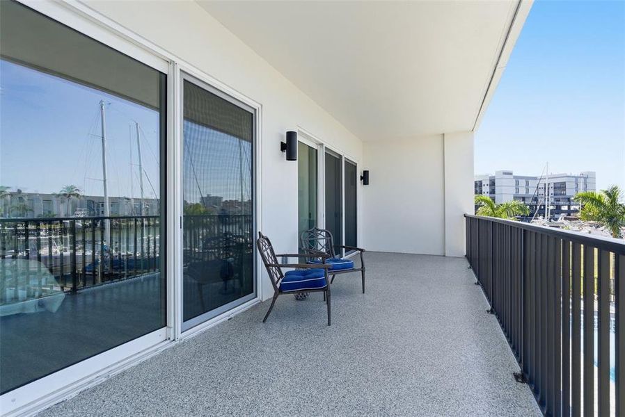 Exterior details and patio area of a home in Residences at Town Center, Madeira Beach (Image 27).