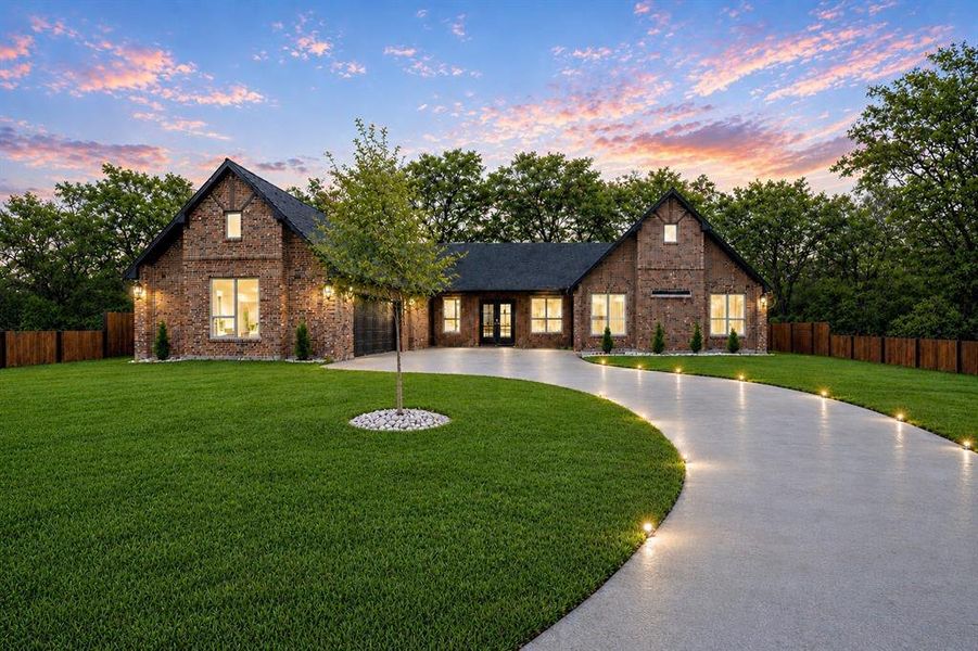 Front exterior of a new home in , Tool, TX, highlighting curb appeal (Image 23).