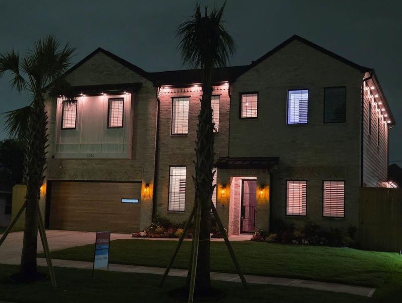Front exterior of a new home in , Houston, TX, highlighting curb appeal (Image 25). Front exterior of a new home in , Houston, TX, highlighting curb appeal (Image 25).