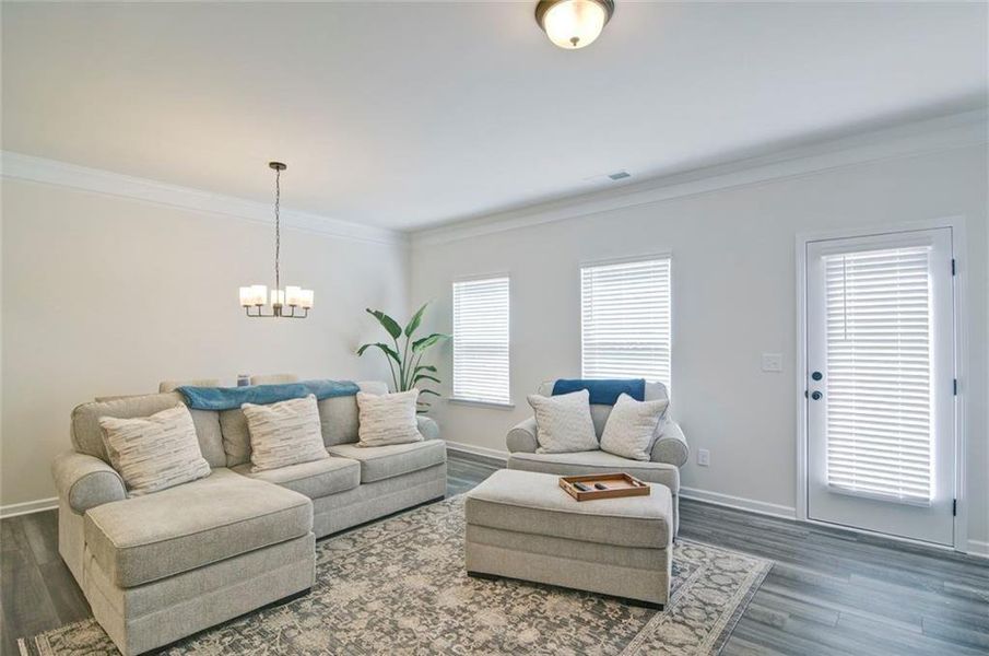 Furnished interior view inside a new home in Highland Crossing, Cartersville (Image 18).
