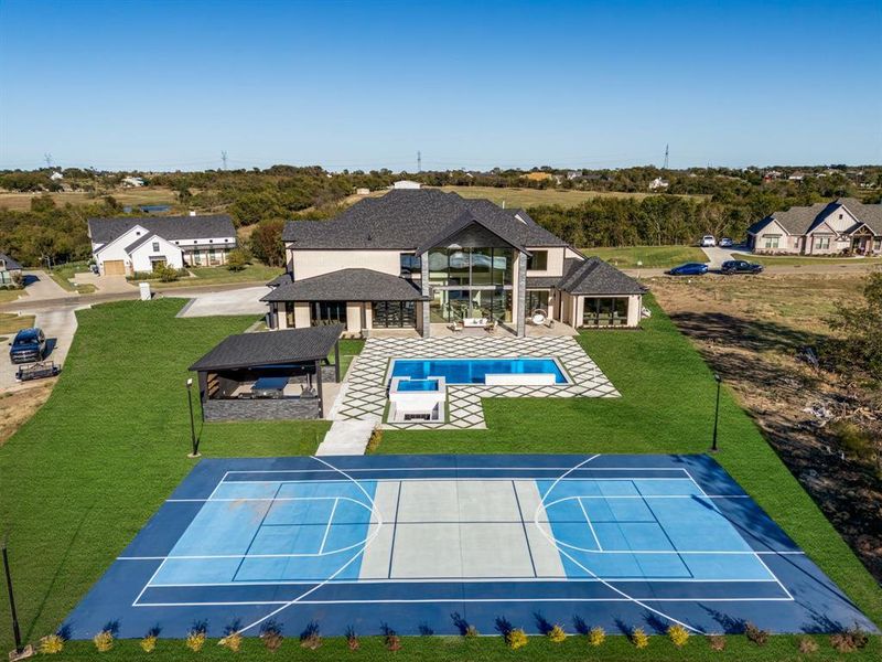 Front exterior of a new home in , Gunter, TX, highlighting curb appeal (Image 25). Front exterior of a new home in , Gunter, TX, highlighting curb appeal (Image 25).