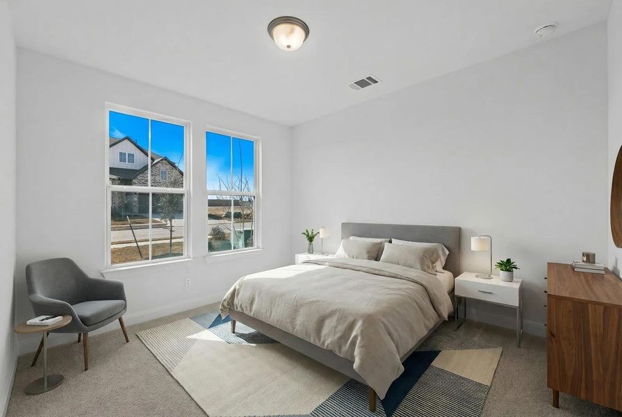 Furnished interior view inside a new home in The Colony - 50', Bastrop (Image 6).