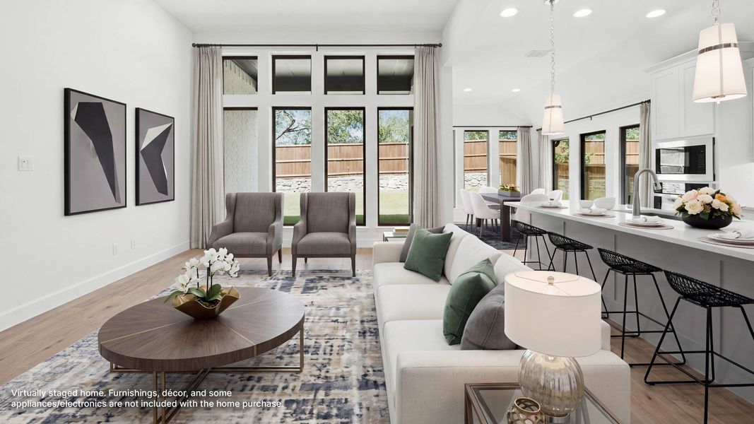 Furnished interior view inside a new home in Eliana, McKinney (Image 6).