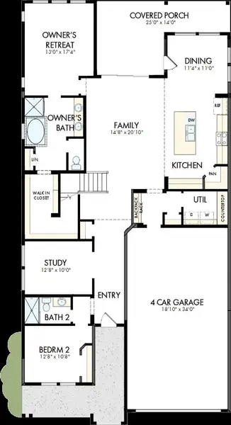2D floor plan layout of this home in Bridgeland Central: Emerald Heights - Enclave Collection, Cypress, TX (Image 2). 2D floor plan layout of this home in Bridgeland Central: Emerald Heights - Enclave Collection, Cypress, TX (Image 2).