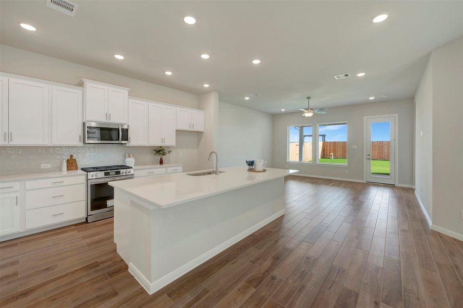 Furnished interior view inside a new home in Jordan Ranch - Terrace Collection, Fulshear (Image 10).