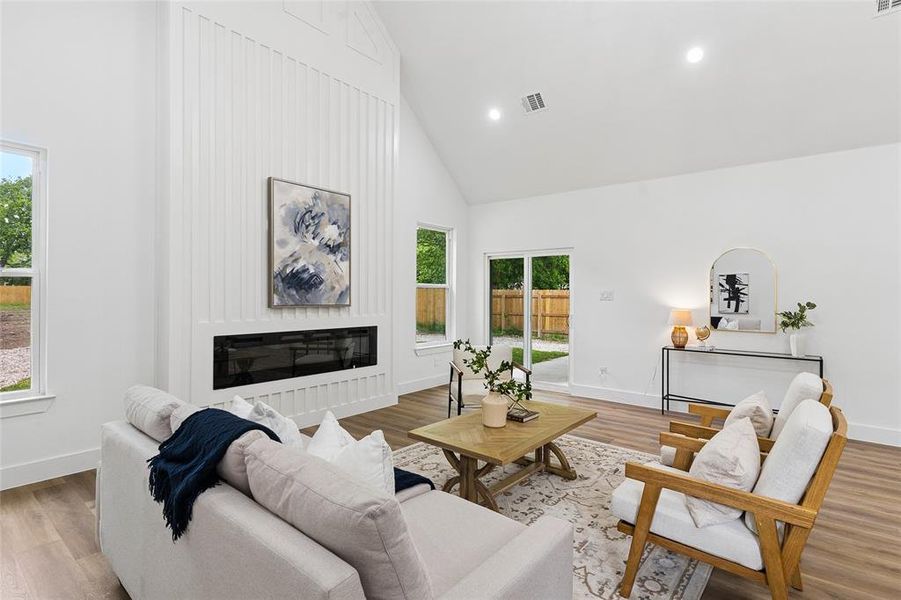 Furnished interior view inside a new home in , Dallas (Image 9).