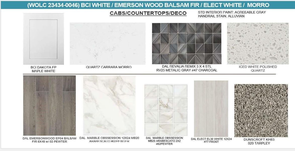 Sample of building materials used in homes in Waterstone on Lake Conroe, Montgomery (Image 26). Sample of building materials used in homes in Waterstone on Lake Conroe, Montgomery (Image 26).