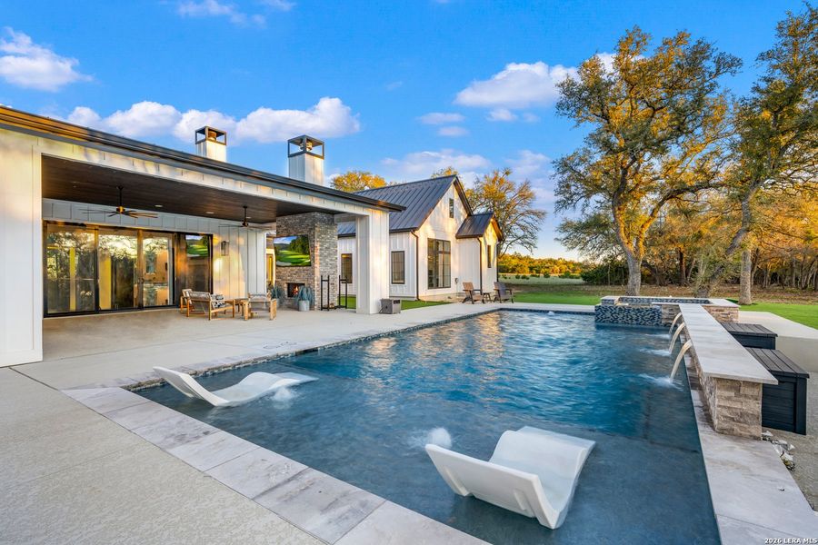 Exterior details and patio area of a home in , Bulverde (Image 24).