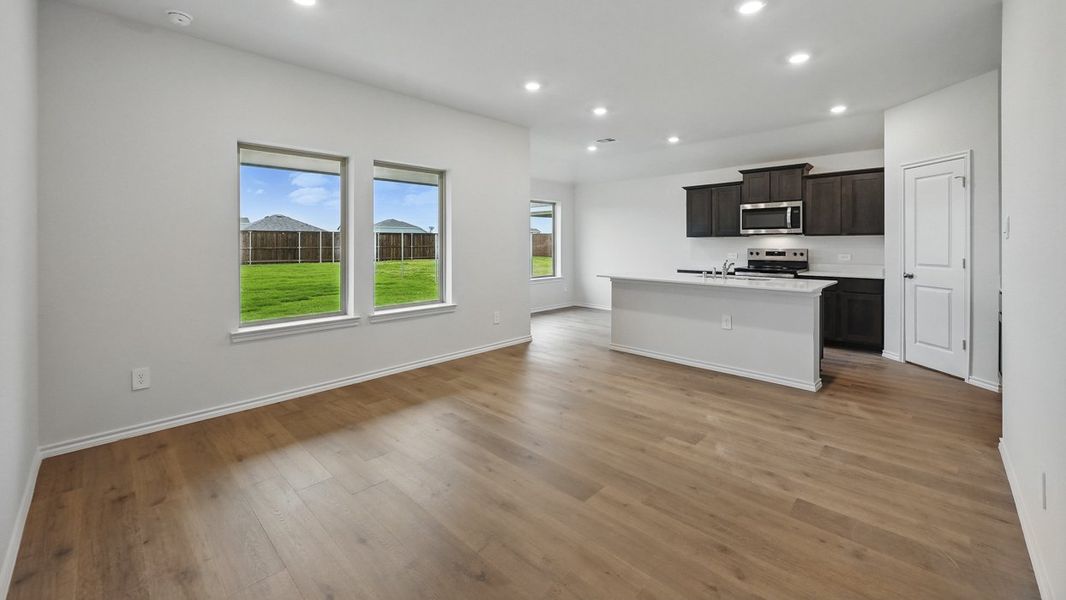 Representative unfurnished interior of a home built from the Zavalla by D.R. Horton in Wildwood, Royse City (Image 4).