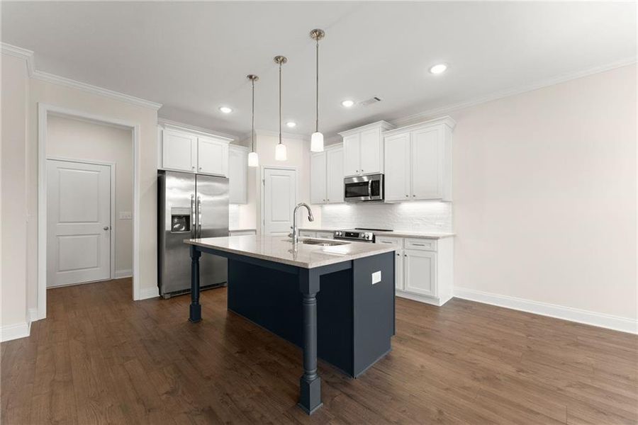 Furnished interior view inside a new home in , Dawsonville (Image 12).