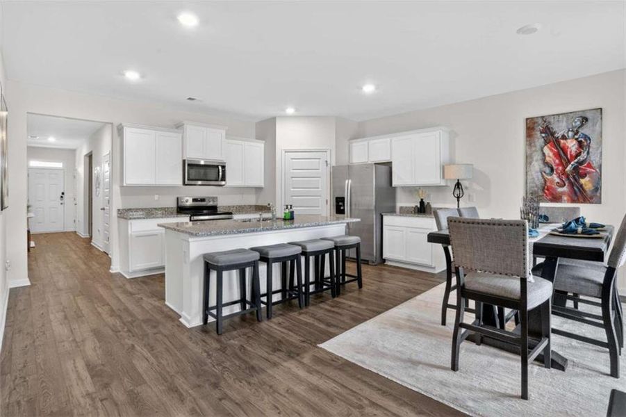 Furnished interior view inside a new home in Champion's Run, Lithonia (Image 5).