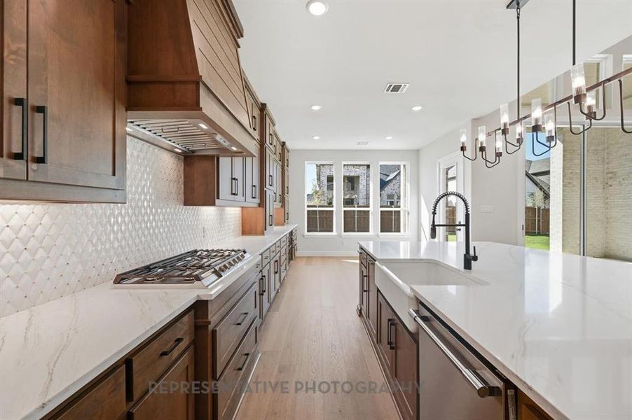 Furnished interior view inside a new home in Star Trail: 65ft. lots, Prosper (Image 5). Furnished interior view inside a new home in Star Trail: 65ft. lots, Prosper (Image 5).