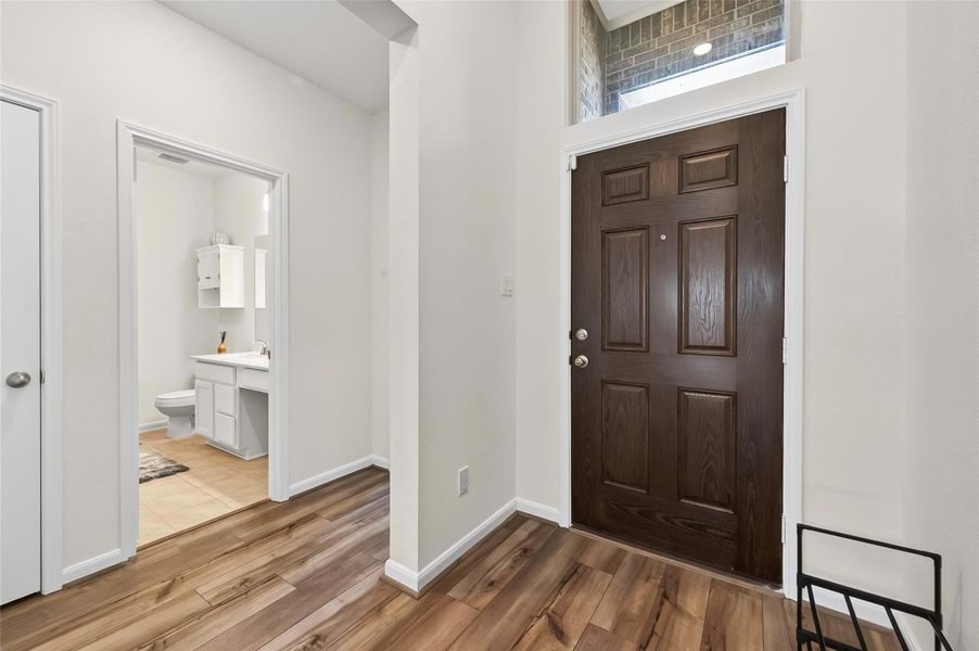 View of the entrance