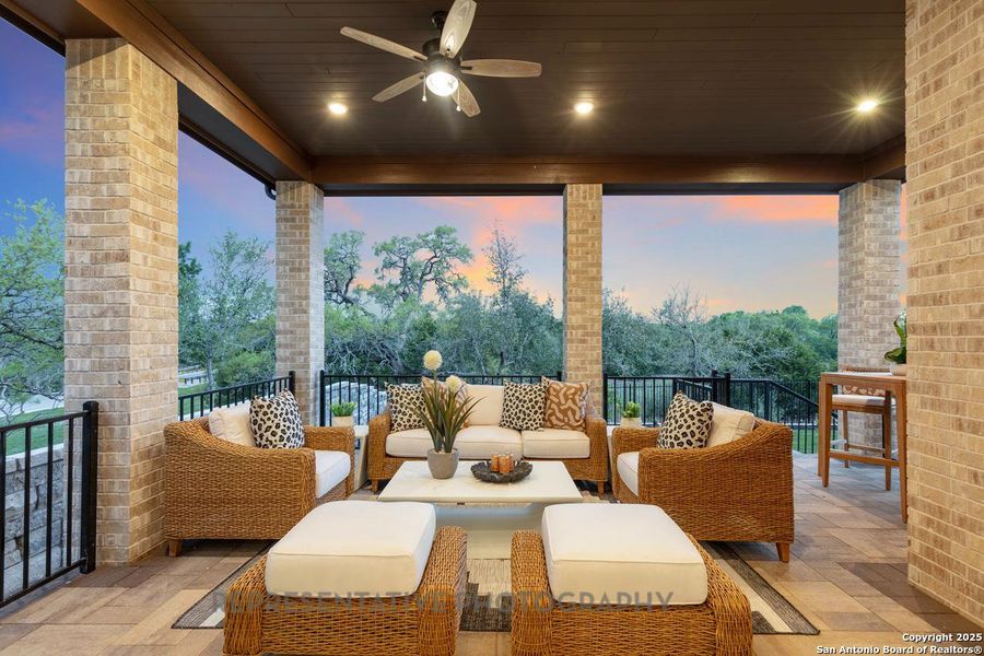 Exterior details and patio area of a home in The Ranches at Creekside, Boerne (Image 3). Exterior details and patio area of a home in The Ranches at Creekside, Boerne (Image 3).