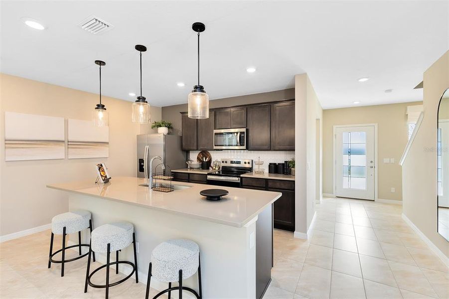 Furnished interior view inside a new home in EverBe, Orlando (Image 13).