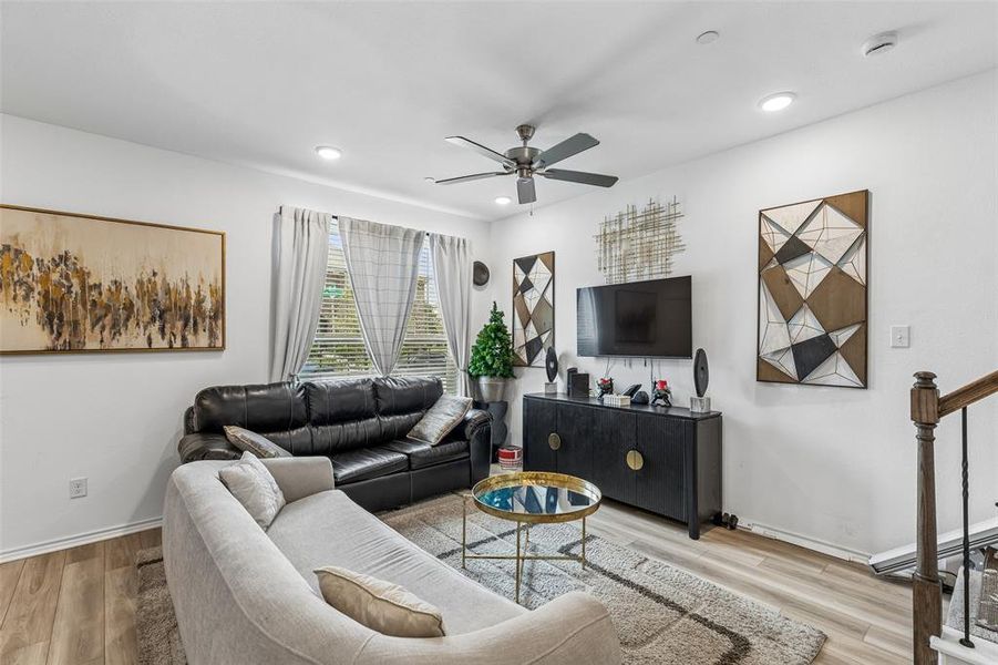 Furnished interior view inside a new home in Cloverleaf Crossing Townhomes, Mesquite (Image 26).