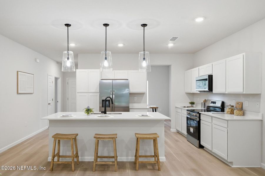 Furnished interior view inside a new home in , Jacksonville (Image 6).