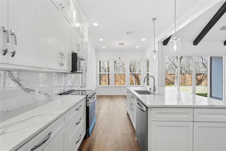 Furnished interior view inside a new home in , Commerce (Image 9).
