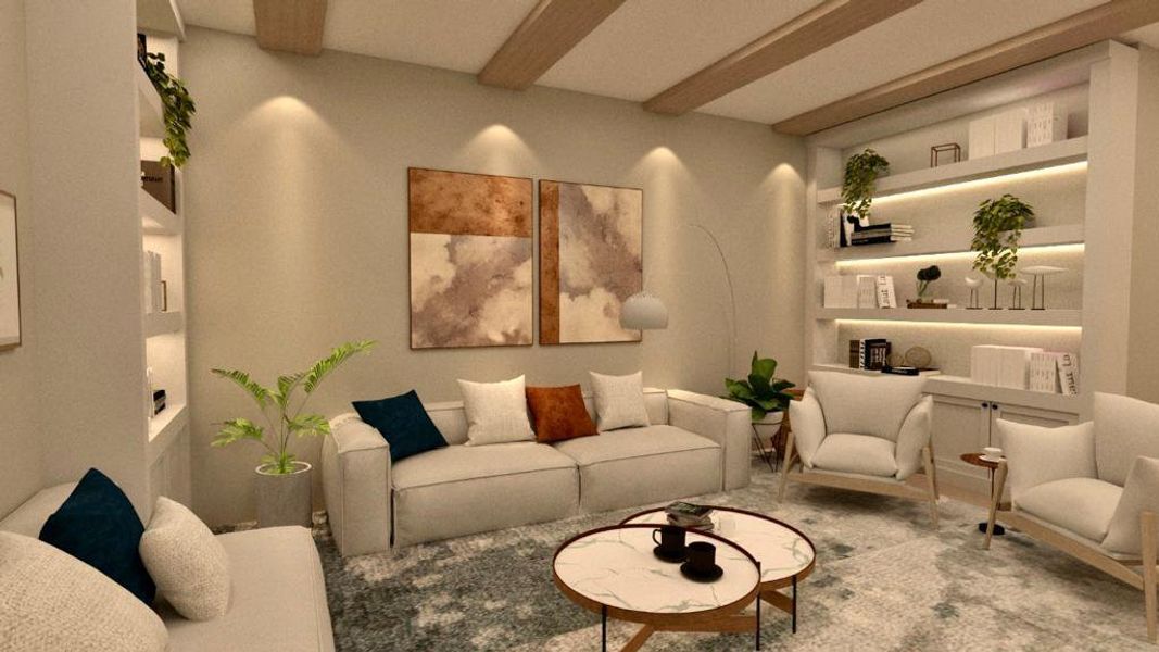 Furnished interior view inside a new home in , West Palm Beach (Image 16).