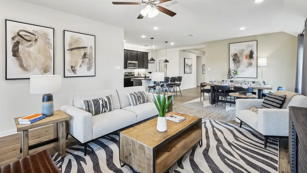 Representative furnished interior of a home built from the Paramount by DRB Homes in Morningside, Josephine (Image 3).