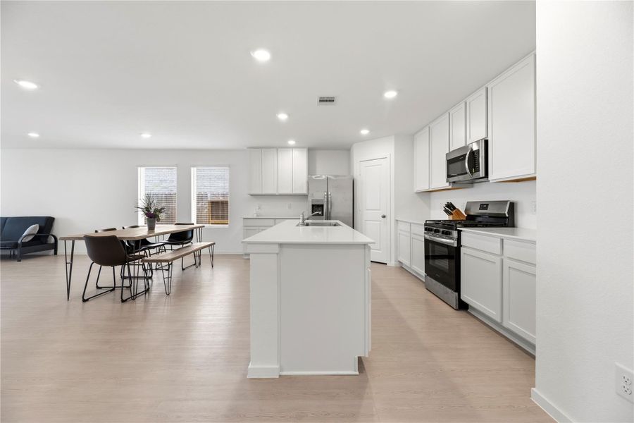 Plenty of storage and counter space.