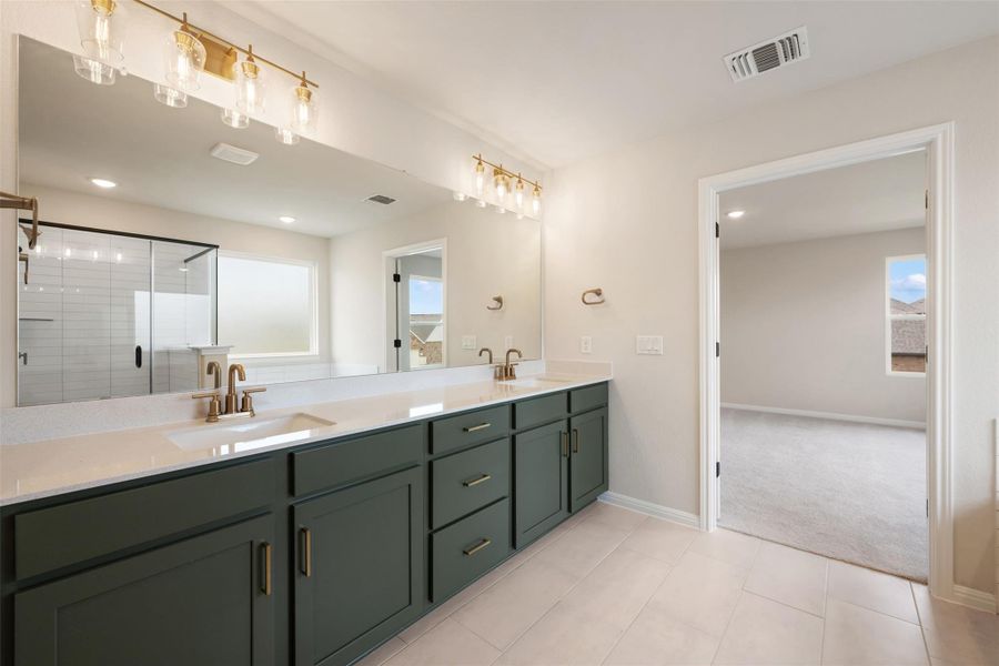 Furnished interior view inside a new home in Berry Creek Highlands, Georgetown (Image 7).