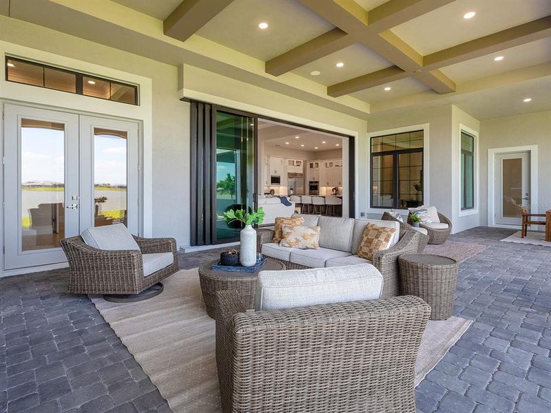 Exterior details and patio area of a home in , Sarasota (Image 33).