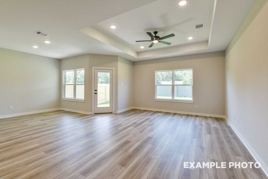 Representative unfurnished interior of a home built from the The Daphne by Davidson Homes LLC in Sundance Cove, Crosby (Image 17).