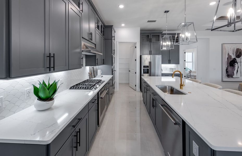 Furnished interior view inside a new home in Avondale at Avenir, Palm Beach Gardens (Image 6).