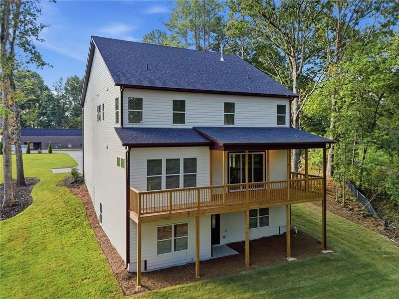 Exterior details and patio area of a home in , Buford (Image 4).