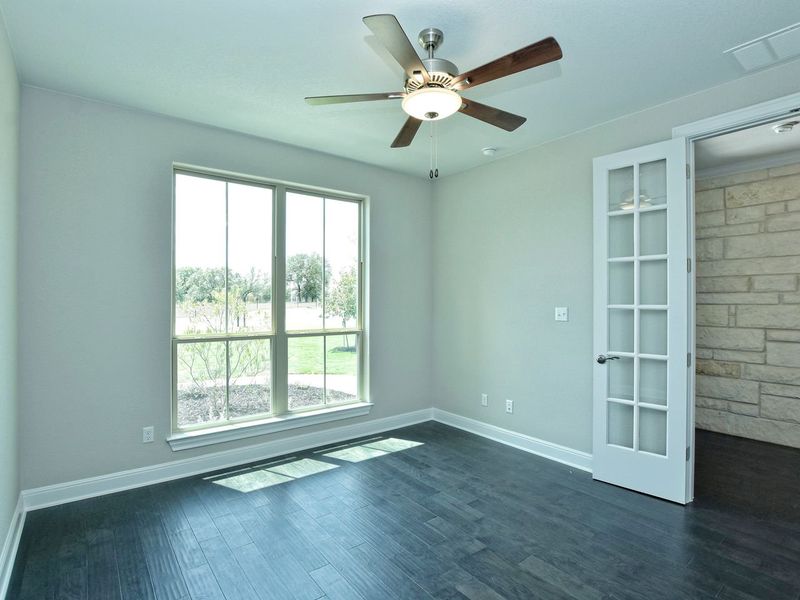 Representative unfurnished interior of a home built from the Madera II by Giddens Homes in Scofield Farms Estates, Georgetown (Image 337).