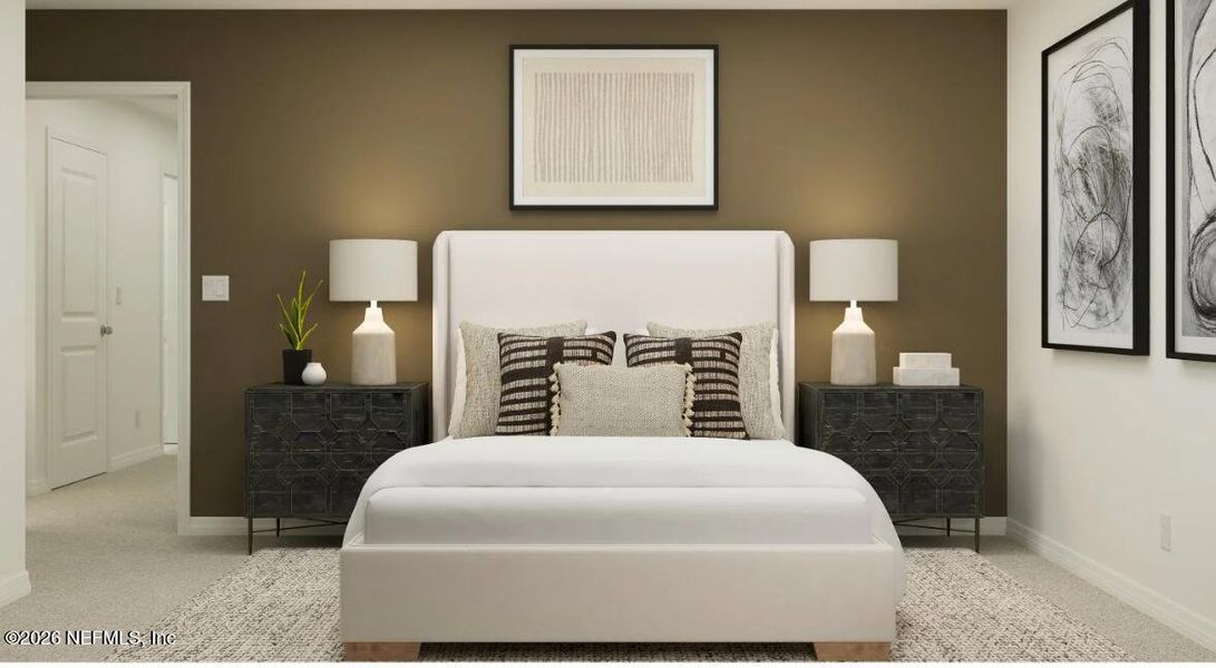 Furnished interior view inside a new home in Saddle Oaks, Jacksonville (Image 15).