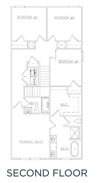 2D floor plan layout of this home in Carolina, Palmetto, GA (Image 4).