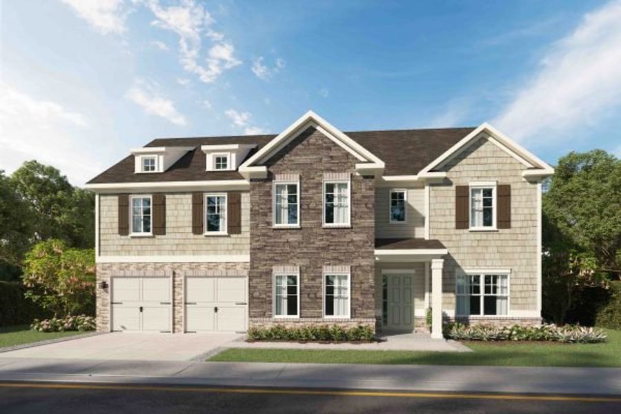 Representative exterior photo of a completed home built from the Reynold by Kerley Family Homes in Walters Creek, Douglasville, GA (Image 8).