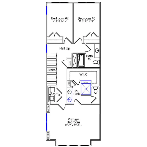2D floor plan layout of this home in Ryder Park, Charlotte, NC (Image 3).