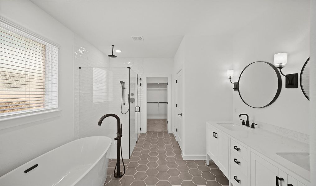 Serene primary bath (*Photo not of actual home and used for illustration purposes only.)