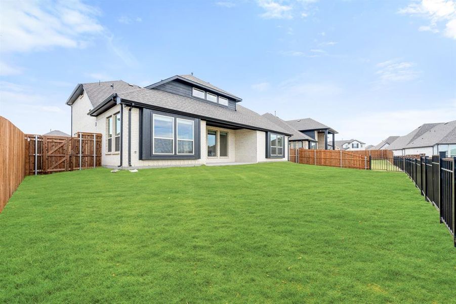Exterior details and patio area of a home in Devonshire Classic 60-65, Forney (Image 26).