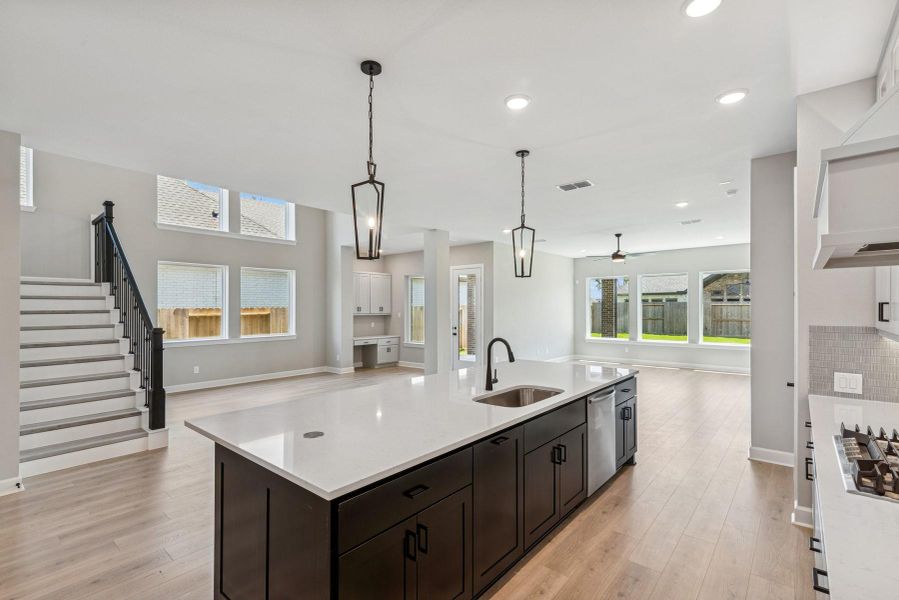 Furnished interior view inside a new home in Riceland 60’ Homesites, Mont Belvieu (Image 10).