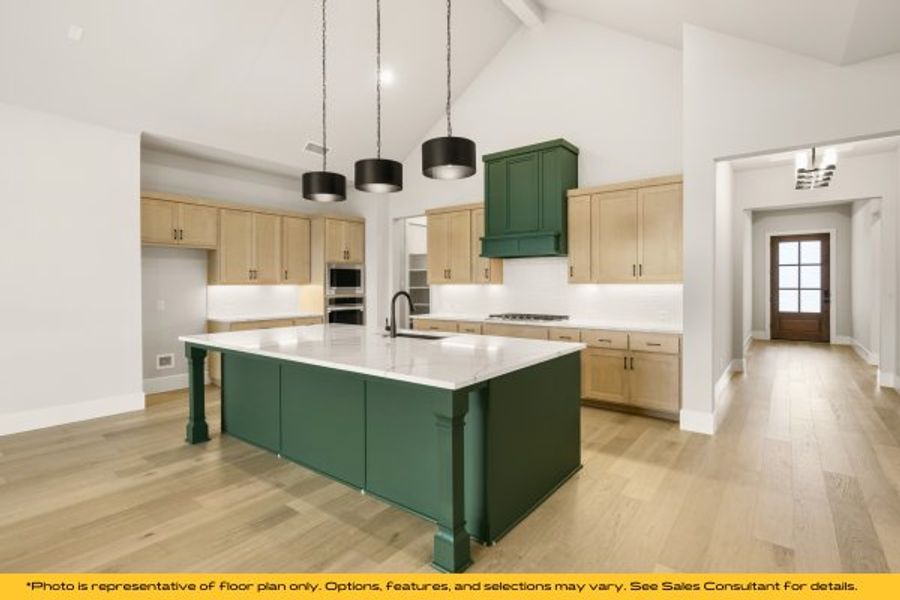 Representative furnished interior of a home built from the Taos by Stonefield Homes in Heath Golf and Yacht Club, Rockwall (Image 35).