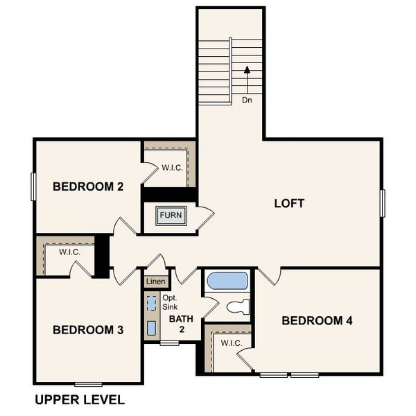 2D floor plan layout of this home in Cloverleaf, Austin, TX (Image 5).