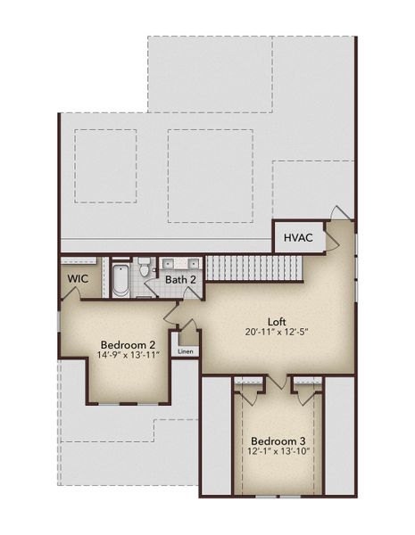 2D floor plan layout for the Edinburg by GW Homes in Laureate Village, Newberry, FL (Image 3). 2D floor plan layout for the Edinburg by GW Homes in Laureate Village, Newberry, FL (Image 3).