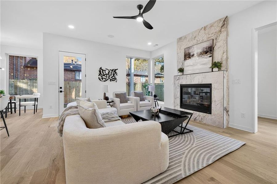 Furnished interior view inside a new home in , Atlanta (Image 4).