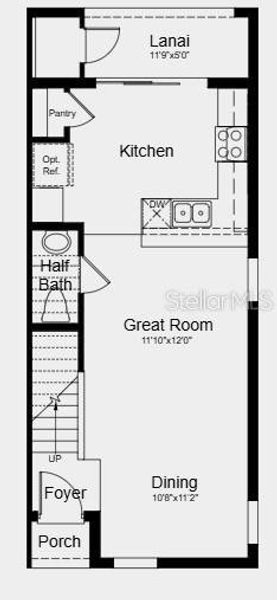 2D floor plan layout of this home in The Towns at Firethorn, Parrish, FL (Image 2). 2D floor plan layout of this home in The Towns at Firethorn, Parrish, FL (Image 2).
