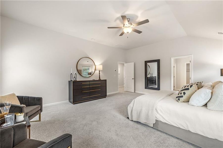 Furnished interior view inside a new home in Hillbrooke Preserve, Conyers (Image 19). Furnished interior view inside a new home in Hillbrooke Preserve, Conyers (Image 19).