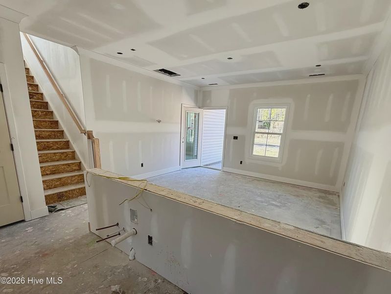 In-progress construction of a new home in Autumn Trail, Bolivia, NC (Image 3).