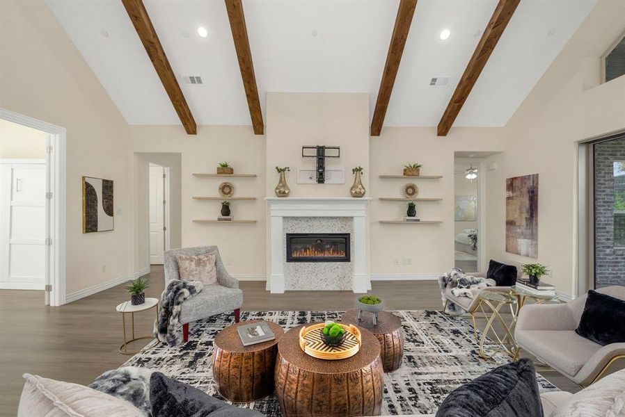 Furnished interior view inside a new home in Ladera Prosper, Prosper (Image 5).