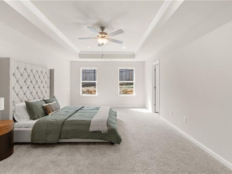 Furnished interior view inside a new home in The Village at Shallowford, Kennesaw (Image 16).
