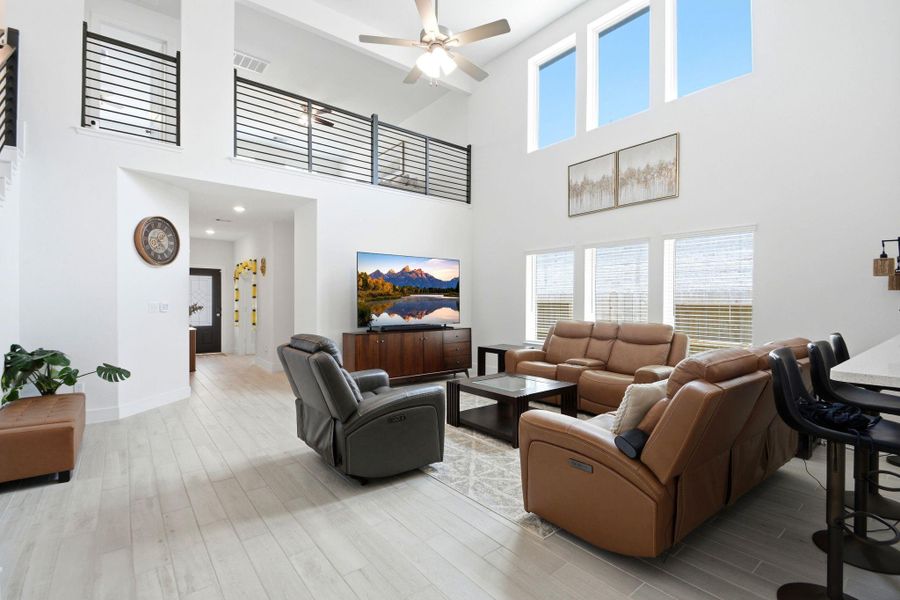Furnished interior view inside a new home in Massey Oaks, Pearland (Image 10).
