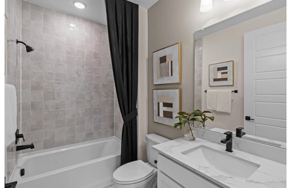 Furnished interior view inside a new home in Del Webb New Braunfels at Veramendi, New Braunfels (Image 16).