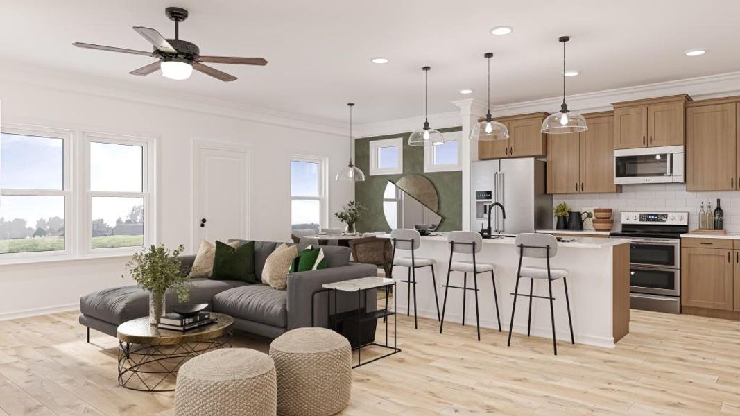 Furnished interior view inside a new home in Fuller Station, Loganville (Image 3).